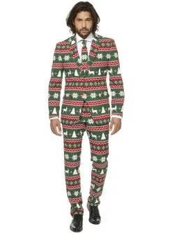 "Festive Green" Weihnachtsanzug - Opposuits