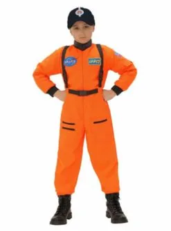 Astronauten Kostüm Orange Für Jungen