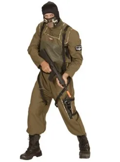 Fallschirmspringer Der Task Force Kostüm Für Herren Große Größe