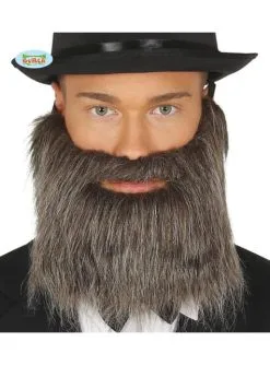 Grauer Bart Mit Gummizug Für Männer