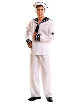 Matrosen Kostüm Weiß Für Herren