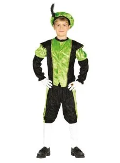 Schwarzer Peter Piet Nikolaushelfer Grünes Kostüm Für Jungen