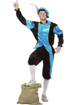 Schwarzer Peter Piet Nikolaushelfer Türkis Kostüm Für Herren