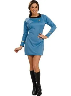 Star Trek Kostüm Für Damen Blau Deluxe