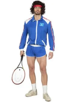 Tennisspieler Der 80er Jahre Kostüm Für Herren