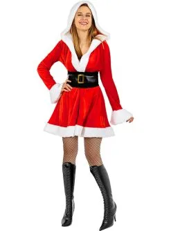 Weihnachtsfrau Kostüm Deluxe Für Damen